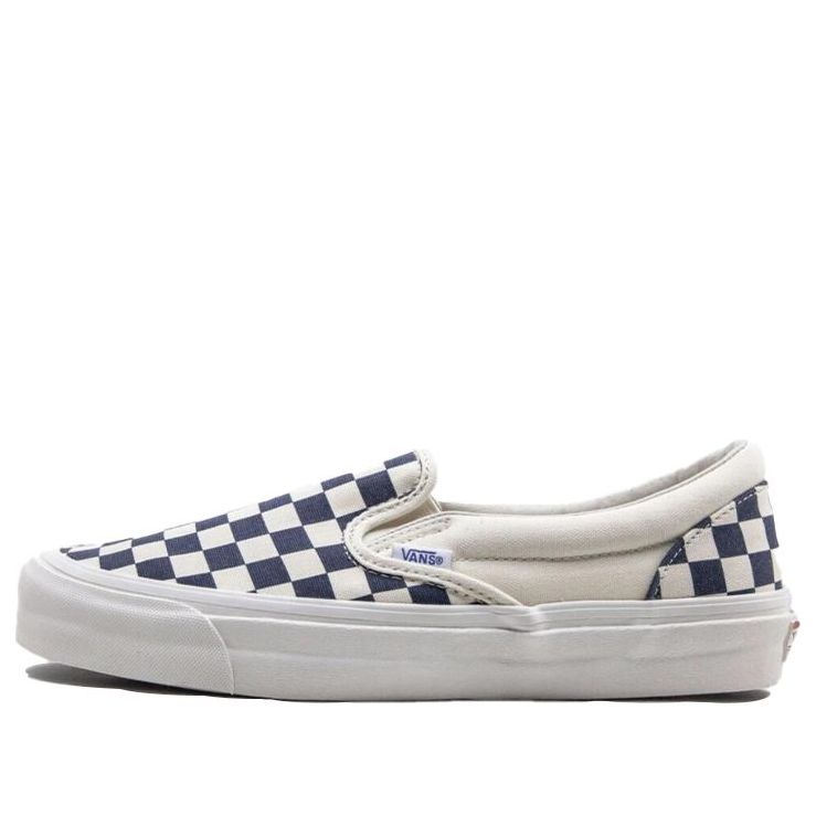 Vans OG Classic Slip-On LX 'Navy Checkerboard' VN0A32QNP4I