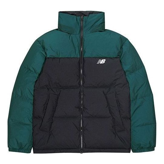 New Balance Classic Reversible Puffer Jacket 'Black Green' NP943043-GRN