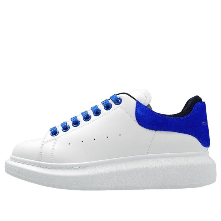 (WMNS) Alexander McQueen Oversized Sneakers 'White Blue' 697103WICYA8823