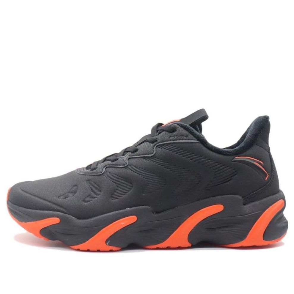 ANTA Running Series Sneakers with Fleece 'Black Orange' 112245523-3
