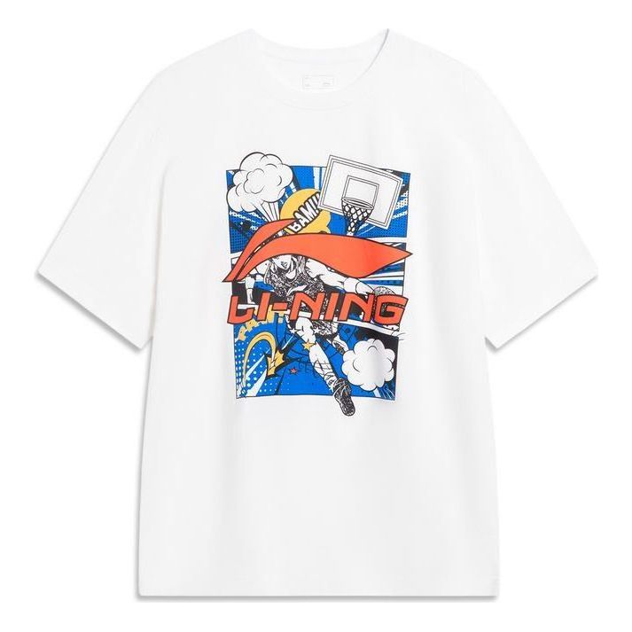 Li-Ning Comics Graphic T-shirt 'White' AHSU805-2