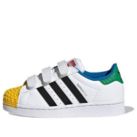 (PS) adidas LEGO x Superstar CF J 'White Yellow Green' H03964