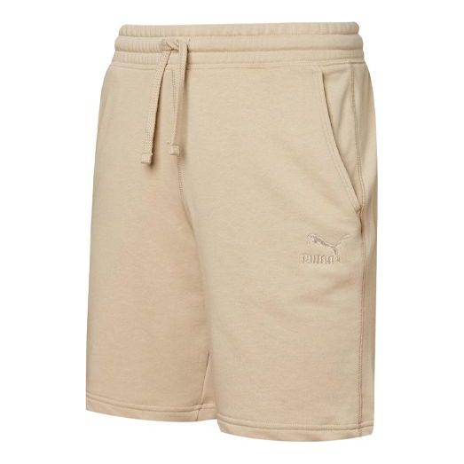 PUMA Logo Shorts 'Beige' 532698-79