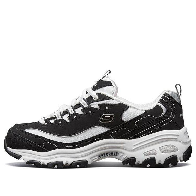 (WMNS) Skechers D'lites Sports Shoes GS BlackWhite 'Black White' 11930-BKW