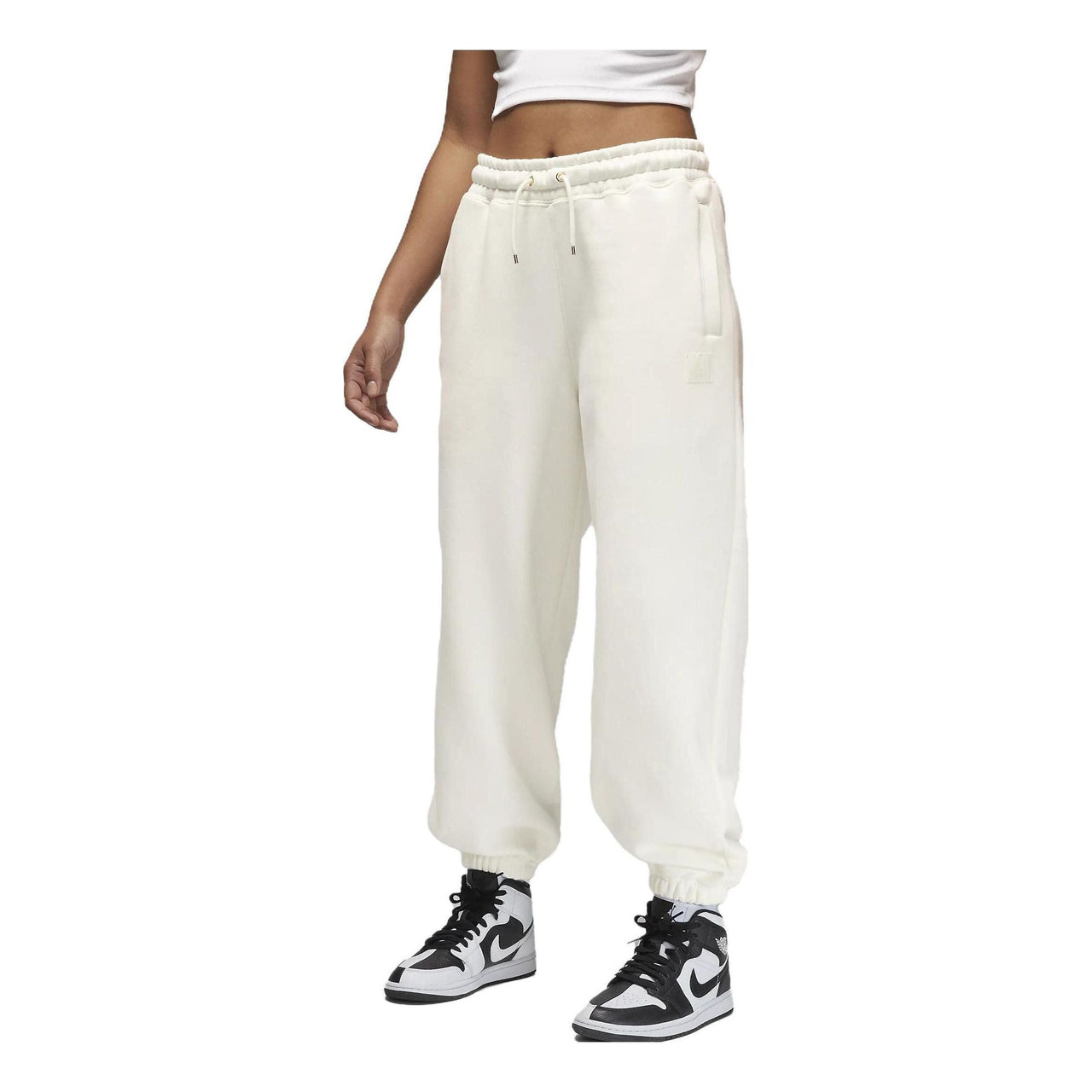 (WMNS) Air Jordan Flight Fleece Trousers 'White' FB5114-133