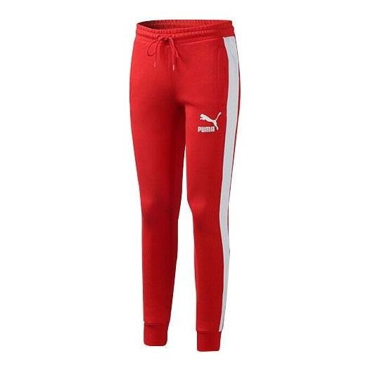 PUMA Iconic T7 Track Pants 'Red White' 595983-11