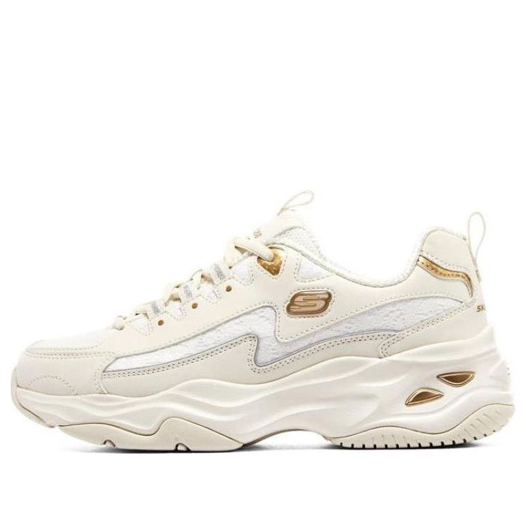 (WMNS) Skechers D'lites 4.0 'White Gold' 896147-OFWT