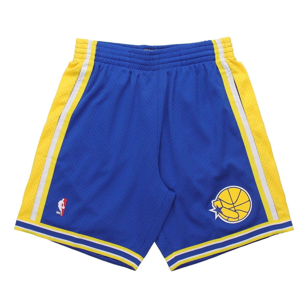 Mitchell & Ness NBA Swingman Shorts Golden State Warriors Road 1995-96 'Blue Yellow' SMSHGS18230-GSWROYA95