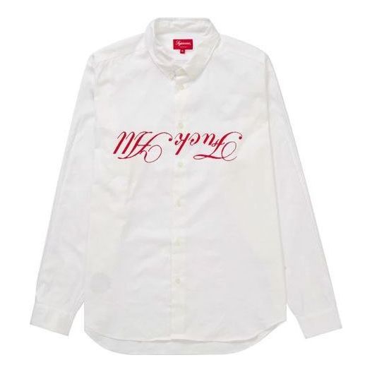 Supreme Jamie Reid Fuck All Shirt 'White Red' SUP-SS21-199