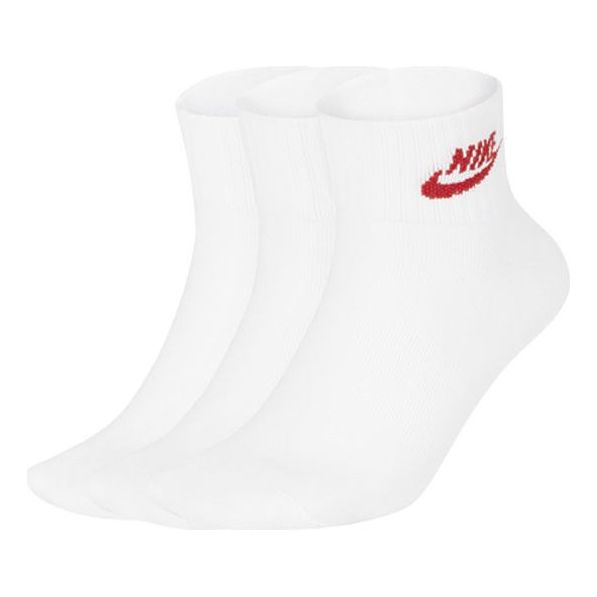 Nike Everyday Essential Ankle Sock(3 Pack) Unisex White SK0110-911