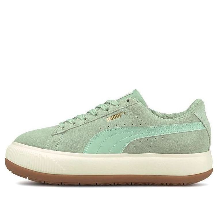 (WMNS) PUMA Suede Mayu Sneakers 'Green Cream White' 380686-07