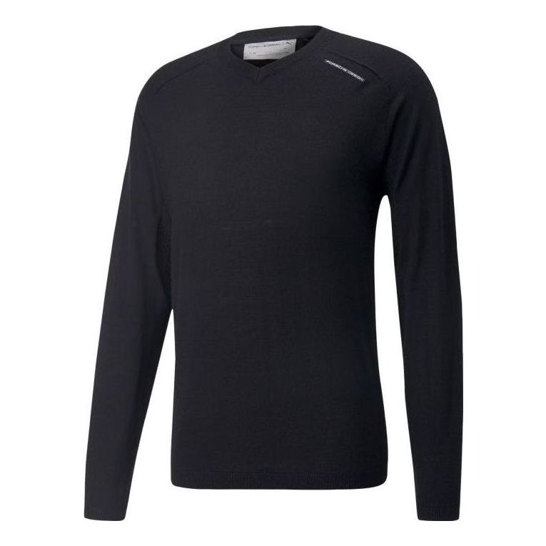 PUMA Porsche Design V-Neck Sweatshirt 'Black' 536154-01