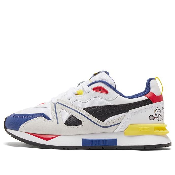 PUMA Peanuts Mirage Mox Jr (Big Kids) Snoopy White/Blue 375734-01