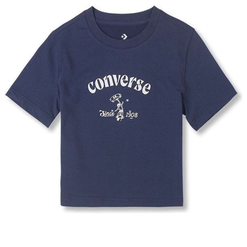 (WMNS) Converse Skateboard Tee 'Navy' 10026166-A02