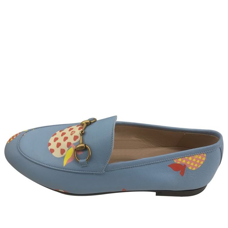 (WMNS) Gucci Leather Slip On 'Blue Red' 22M104861