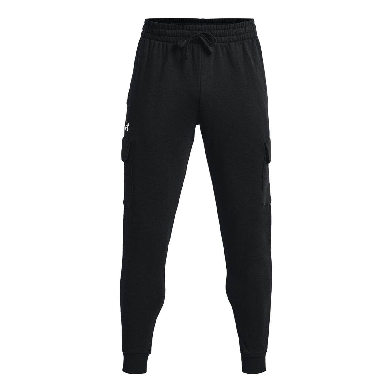 Under Armour Rival Fleece Cargo Joggers 'Black White' 1382134-001