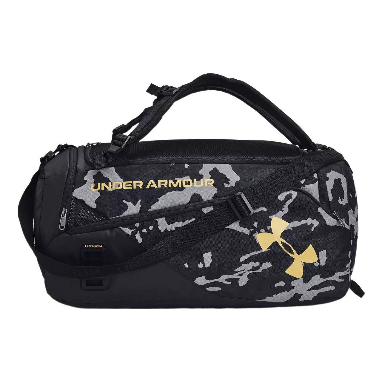 Under Armour Contain Duo Duffle Bag 'Black Grey Camo' 1361226-002
