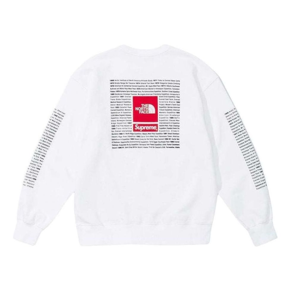 Supreme x The North Face Crewneck 'White Red' SUP-SS24-049