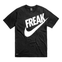 Nike Giannis Dri-Fit Freak Large Logo Round Neck T-Shirt 'Black' BV8265-010
