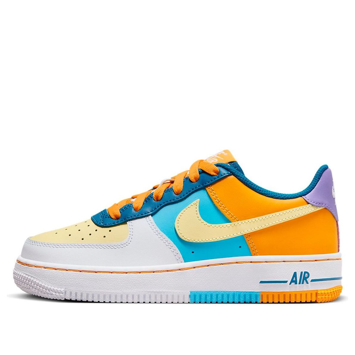 (GS) Nike Air Force 1 Low 'Multi Color Orange Blue' FQ8368-902
