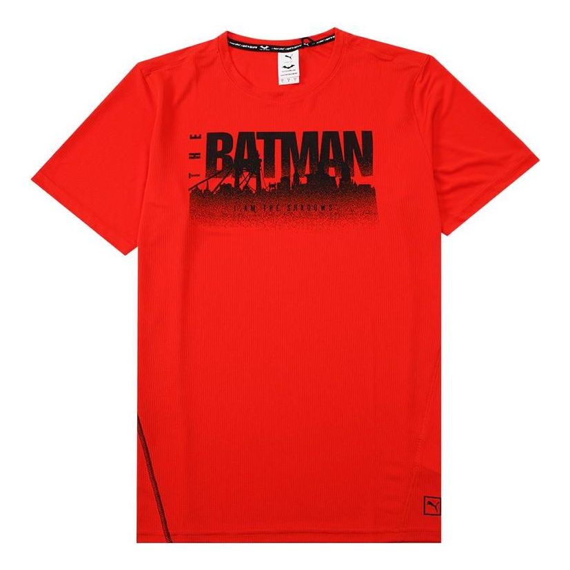 PUMA X Batman Performance Graphic Tee 'Red' 521211-88