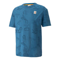 PUMA x GARFIELD Printed Tee 'Vallarta Blue' 534434-48