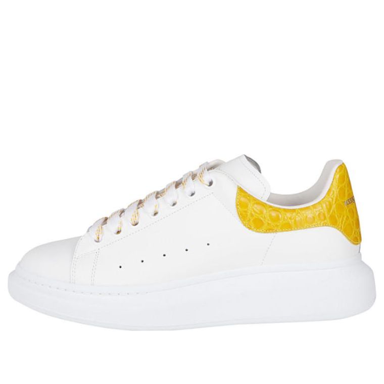 Alexander McQueen Oversized Sneaker 'White Yellow Crocodile' 625162WHYB89429