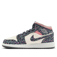 (GS) Air Jordan 1 Mid 'Floral Canvas' FJ3451-001