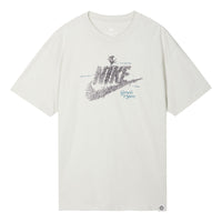 Men's Nike Sportswear Plant Flowers Logo Printing Sports Round Neck Short Sleeve Light Bone T-Shirt DN5135-072