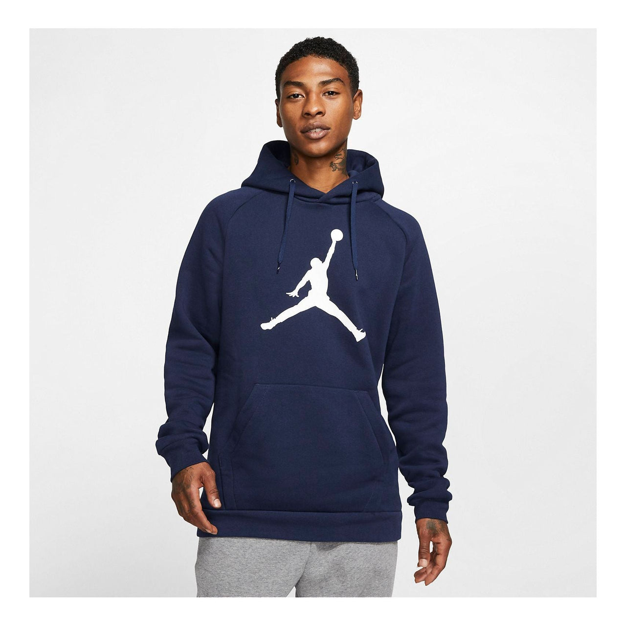 Air Jordan Graphic Print Hoodie 'Navy White' AV3145-419