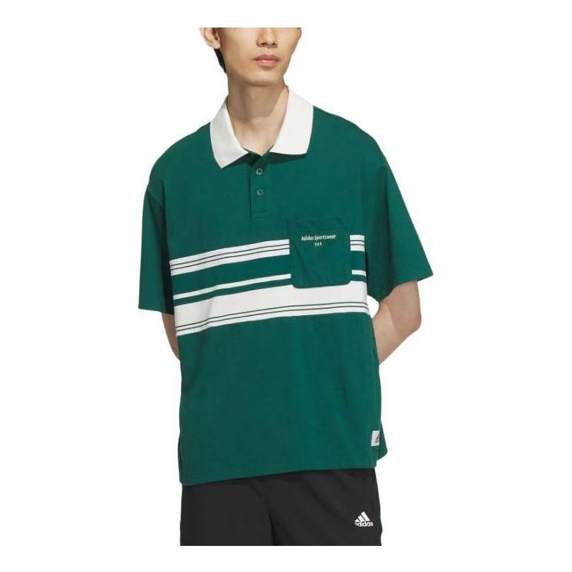 adidas Sportswear Polo Shirt 'Green' IS4944