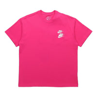 Nike Sportswear Tee World Tour 2 Back big Logo Print Sports Short Sleeve Men's Dark Pink/Red DA0990-615
