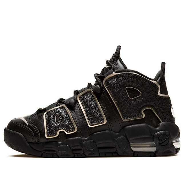 (GS) Nike Air More Uptempo 'Black Metallic Gold Star' DD3038-001