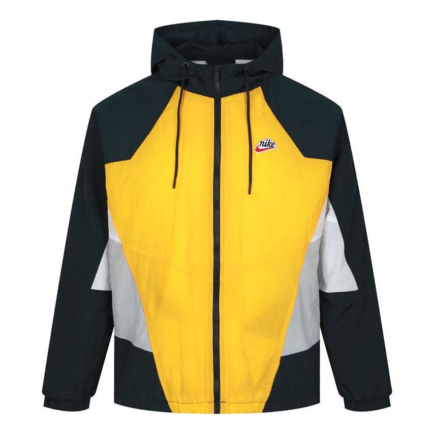Nike Sportswear Heritage Windrunner hooded Woven Jacket Yellow CJ4359-739