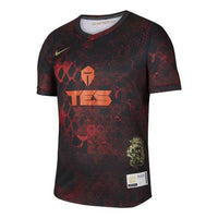 Nike x LPL Crossover TES Printing Breathable Quick Dry Casual Short Sleeve Gym Red DC6468-017
