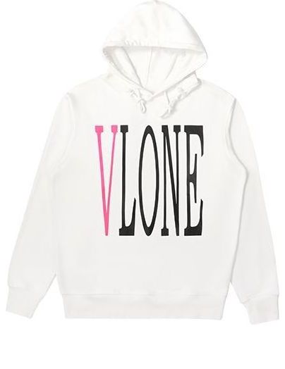 VLONE Staple Logo Hoodle 'White PInk' VLHD21003