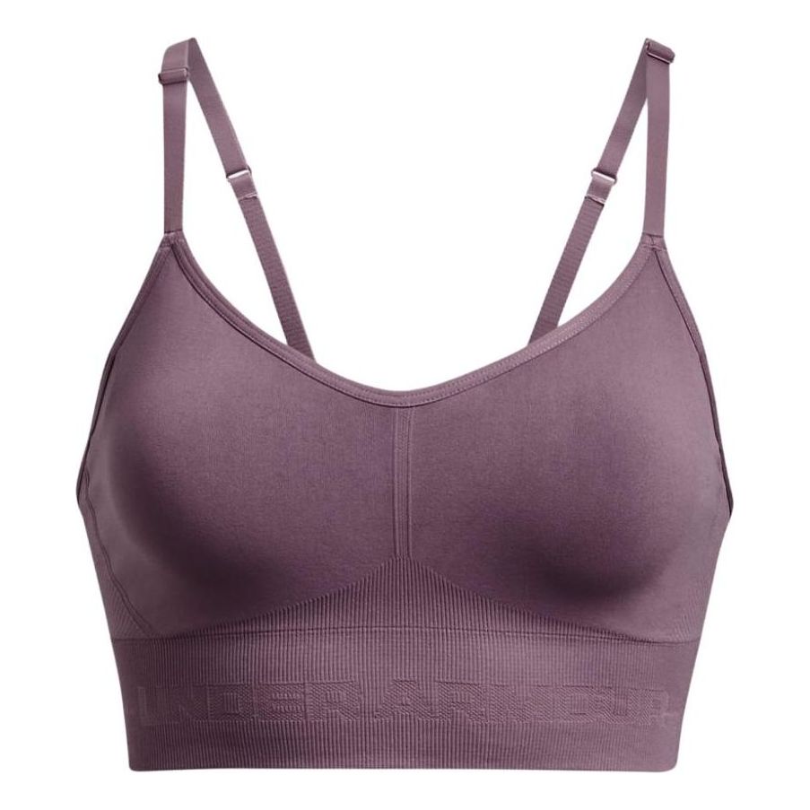 (WMNS) Under Armour Train Seamless Low Sports Bra 'Dark Purple' 1380428-500