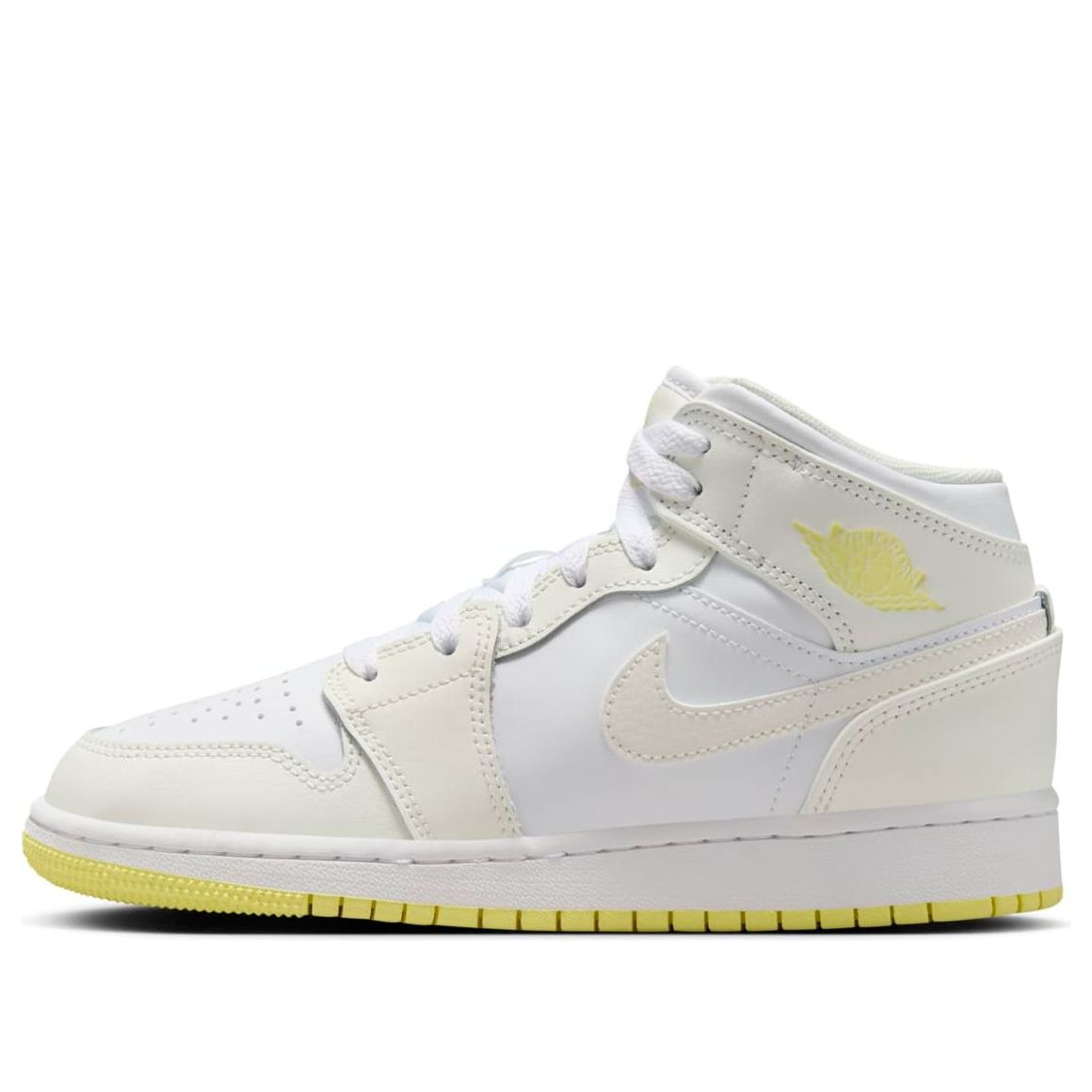 (GS) Air Jordan 1 Mid 'Sail Light Laser Orange' FD8780-181