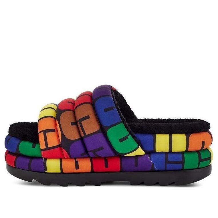 (WMNS) UGG Pride Slide 'Black Multi' 1127076-RLG