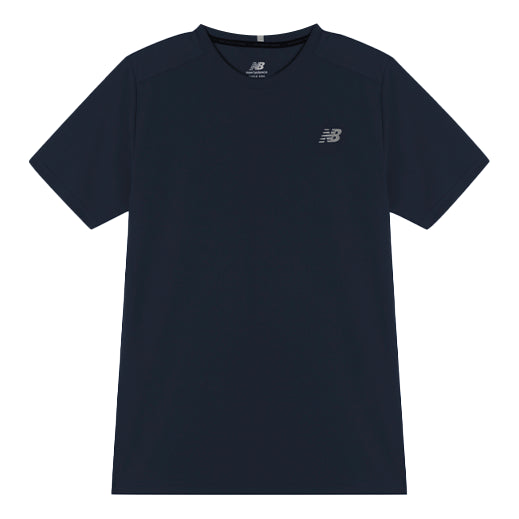 New Balance Men's New Balance Logo Alphabet Printing Sports Round Neck Navy Blue MT11205-ECL