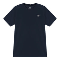 New Balance Men's New Balance Logo Alphabet Printing Sports Round Neck Navy Blue MT11205-ECL