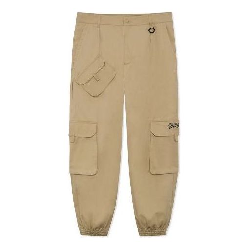 Li-Ning BadFive Changan Boy Loose Fit Cargo Pants 'Khaki' AKXR619-2