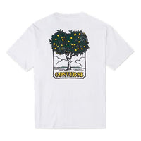 Men's Converse Cartoon Printing Loose Sports Round Neck Short Sleeve White 10022047-A02