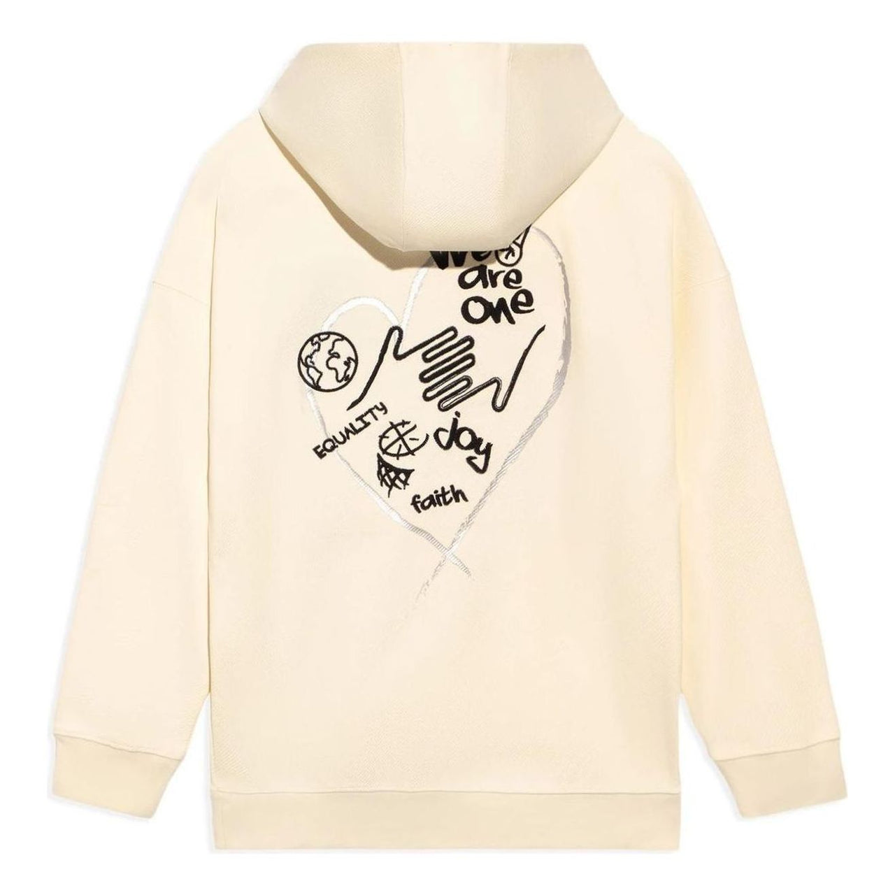Li-Ning Way Of Wade We Are One Graphic Hoodie 'Beige' AWDS113-7