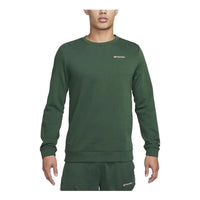 Nike Dri-FIT Track Club Fleece Long-Sleeve Crew Neck Running Sweatshirt 'Fir' FB5510-323