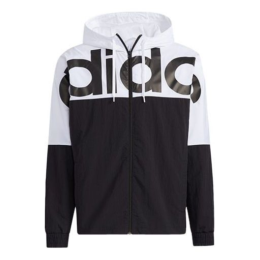 adidas neo M Ce C+ Icon Wb Casual Sports Woven Hooded Jacket White GQ2872