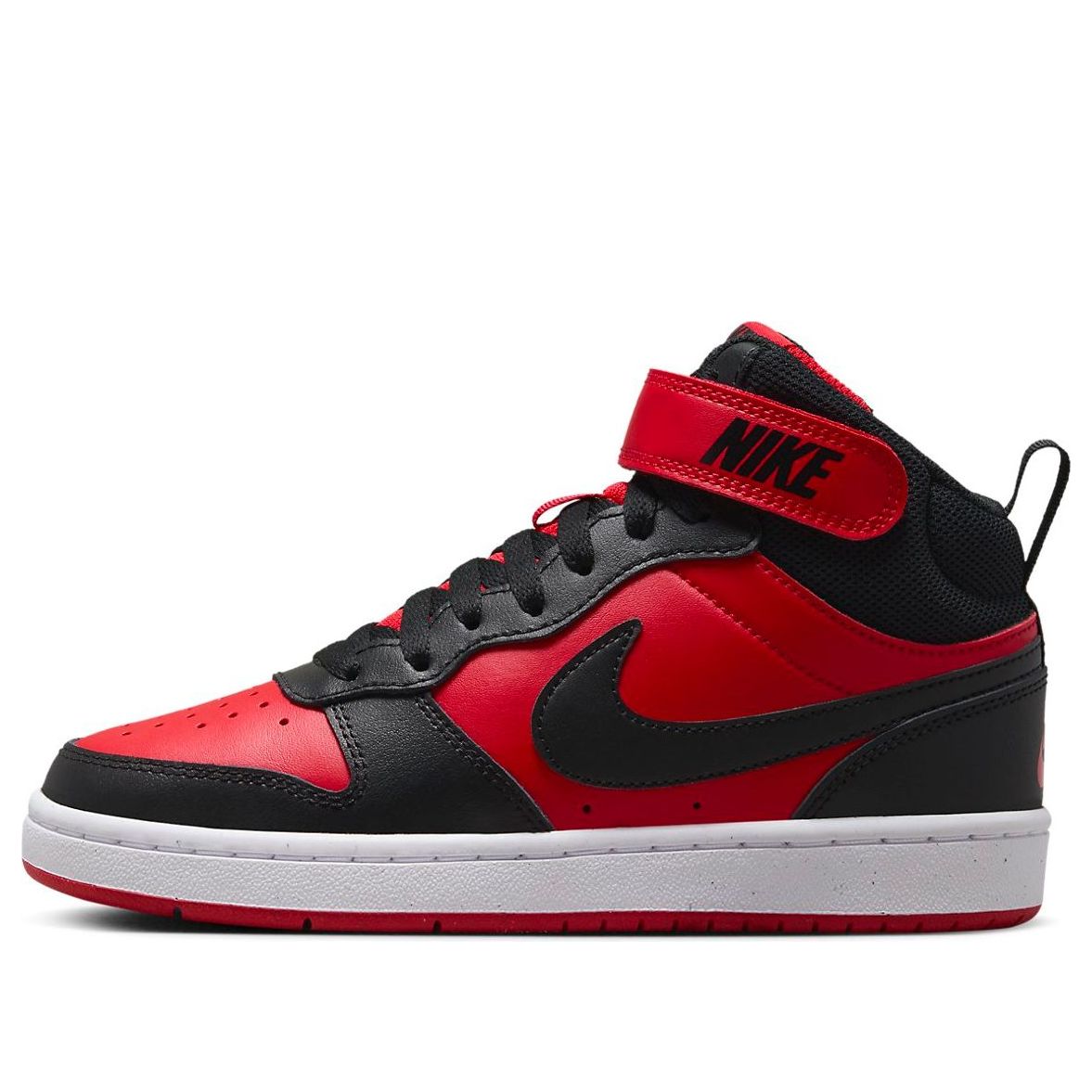 (GS) Nike Court Borough Mid 2 'Black University Red' CD7782-602