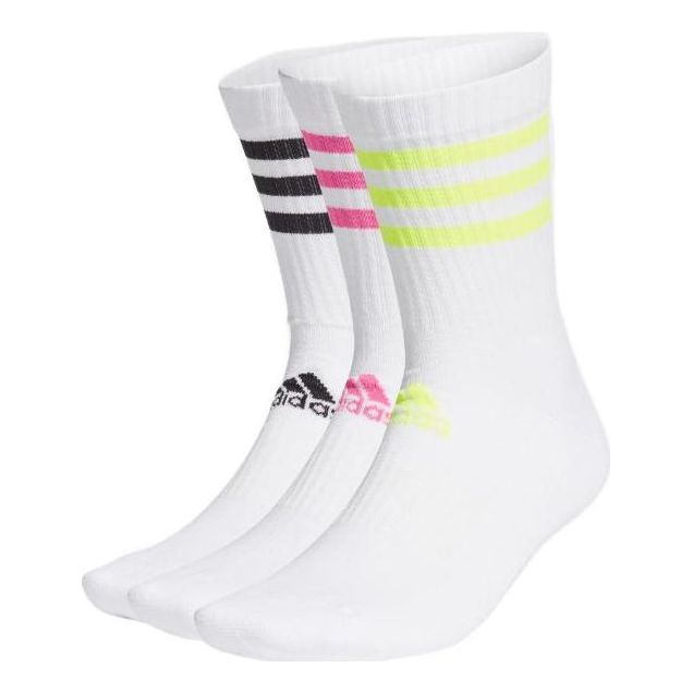adidas 3-Stripes Cushioned Crew Socks 3 pairs 'white' GQ5979