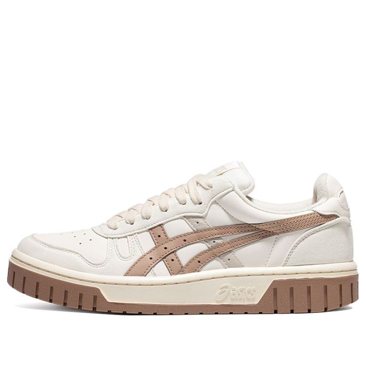 ASICS Court MZ Retro Casual Skateboarding Shoes Unisex White Brown 1203A127-105