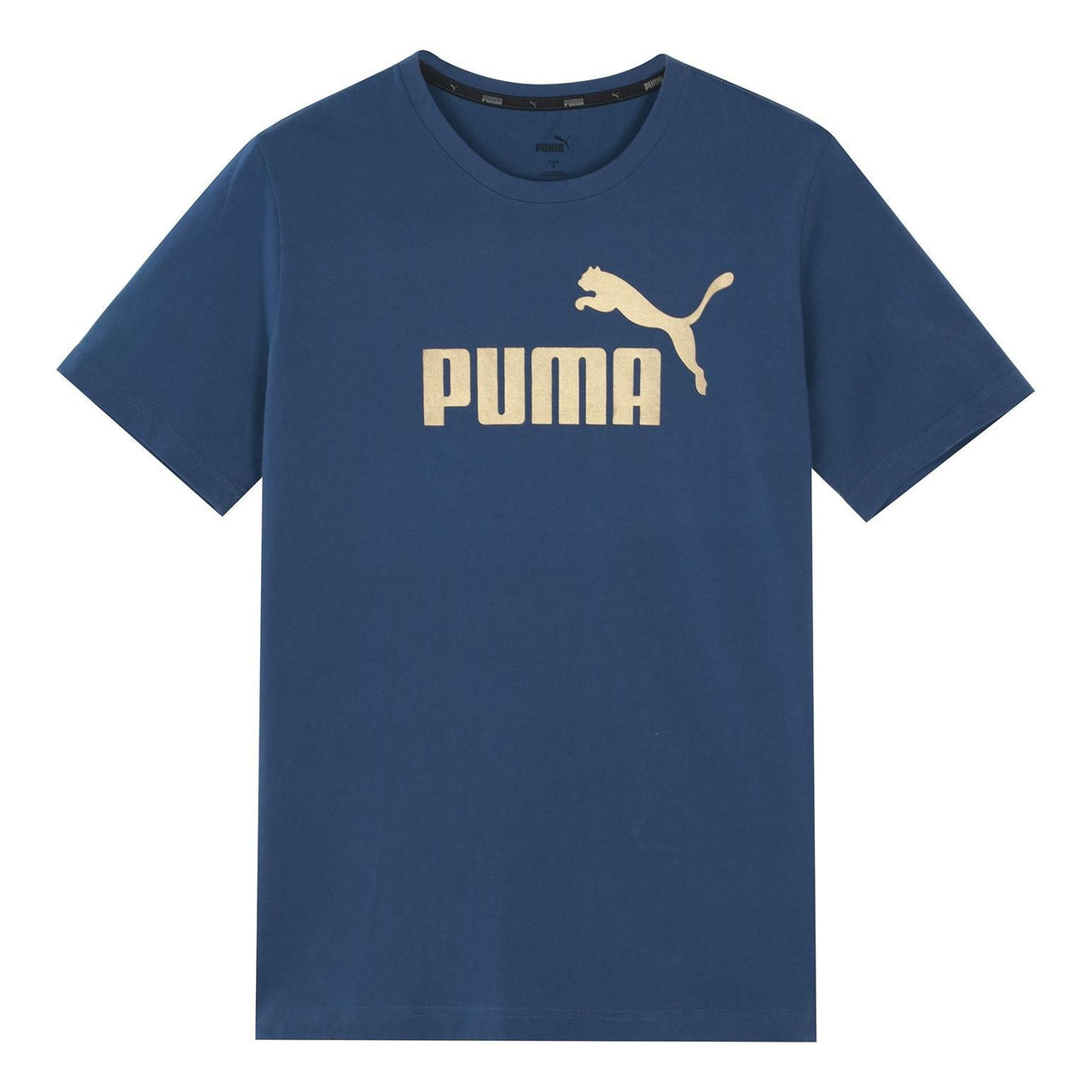 PUMA Logo Printed Short Sleeve TEE Blue 583843-43
